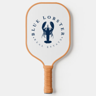 Raquette De Pickleball Bouton Immobilier Homard Bleu