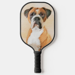 Raquette De Pickleball Boxer Dog Peinture Non Décroché Art animal origina