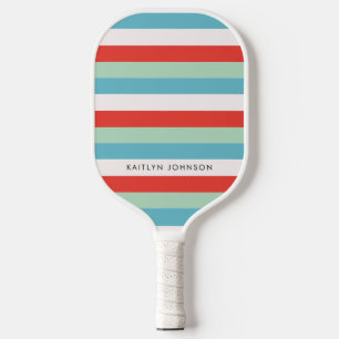 Raquette De Pickleball Bright Fun Summer Retro Grandes Couleurs