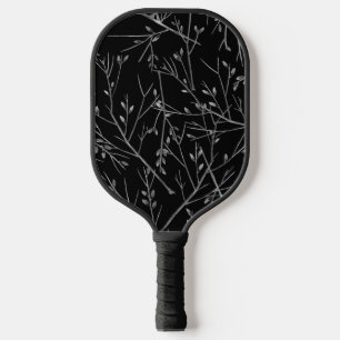 Raquette De Pickleball Brindilles d'argent sur noir