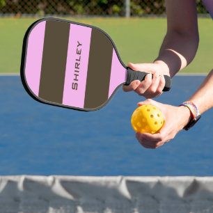 Raquette De Pickleball Brown blanc rose et chocolat par STaylor