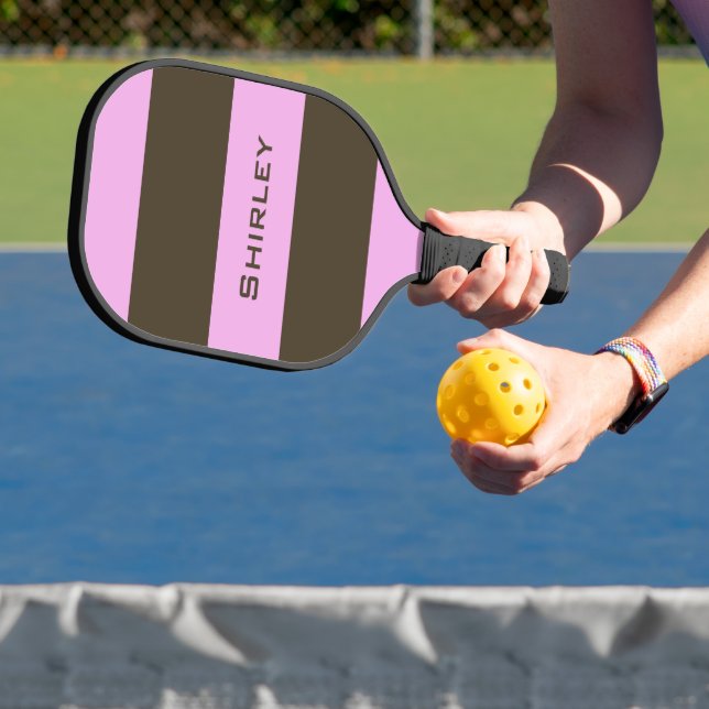 Raquette De Pickleball Brown blanc rose et chocolat par STaylor (Insitu)