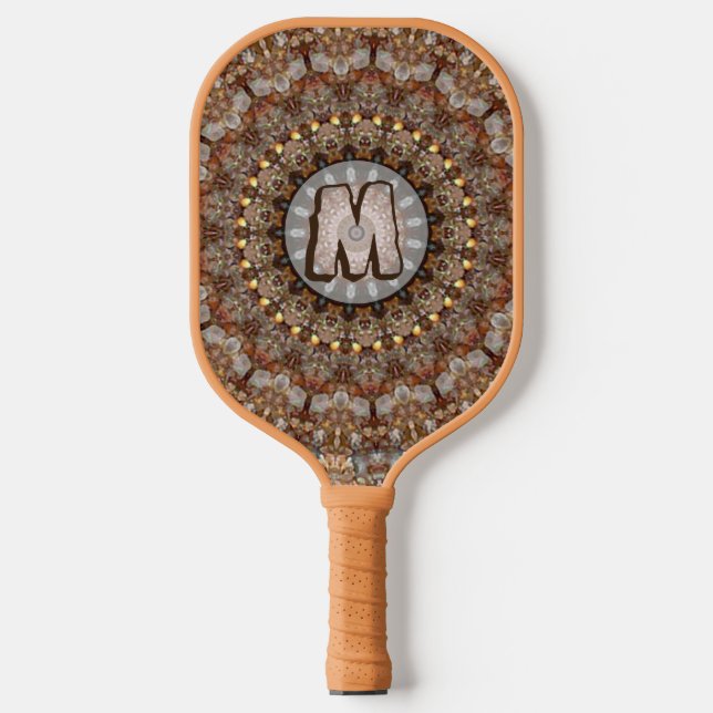 Raquette De Pickleball Browns naturels Mandala Motif Pickleball Paddle (Recto)