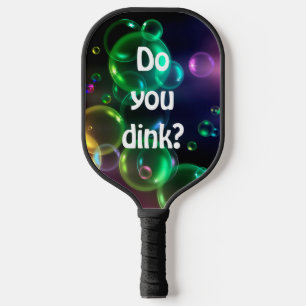 Raquette De Pickleball Bulle Iridescente sur noir