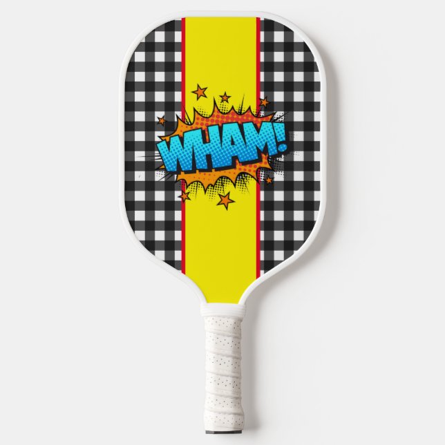 Raquette De Pickleball Bulles de bande dessinée rétro (Recto)