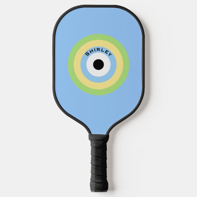 Raquette De Pickleball Bullseye combiné vert par Shirley Taylor (Recto)