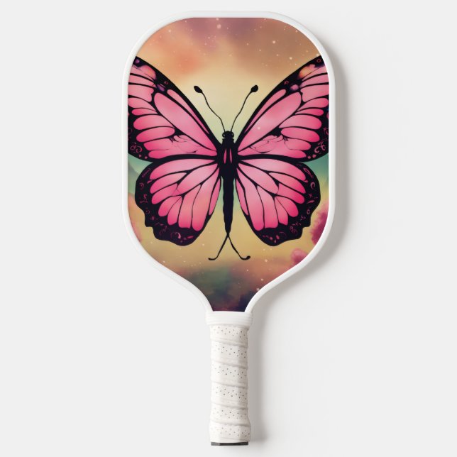 Raquette De Pickleball Butterfly Logo Protective Cover (Recto)