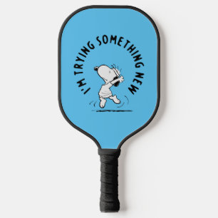 Raquette De Pickleball cacahuètes   Snoopy Essayer Quelque Chose De Nouve