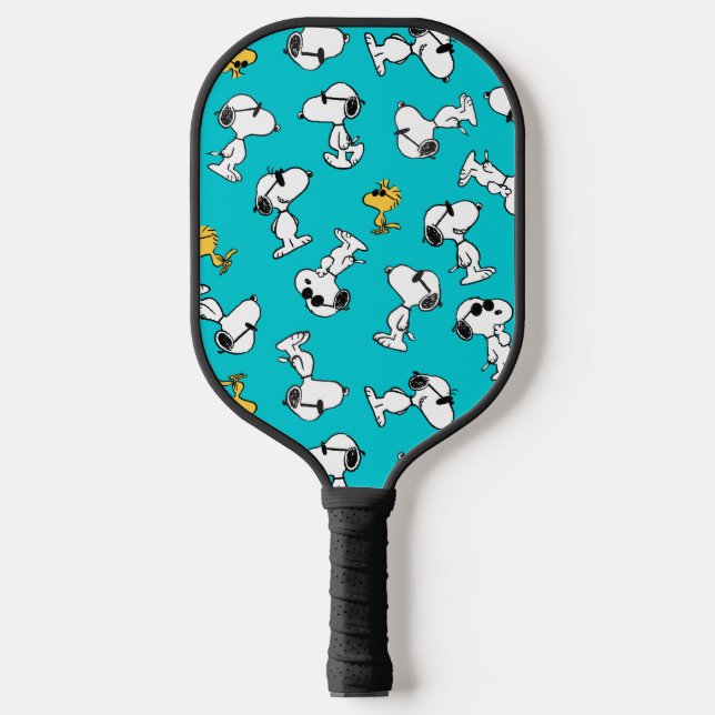 Raquette De Pickleball cacahuètes | Snoopy & Lunettes de soleil Motif (Recto)