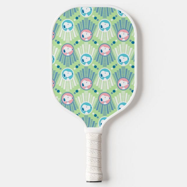 Raquette De Pickleball cacahuètes | Snoopy Mint Green Deco Dreams Motif (Recto)