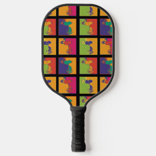Raquette De Pickleball cacahuètes Snoopy Pop Art Moderne