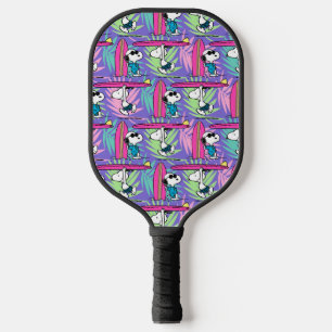 Raquette De Pickleball cacahuètes   Snoopy Purple Surf Motif