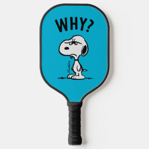 Raquette De Pickleball cacahuètes   Snoopy Se Demande Pourquoi ?