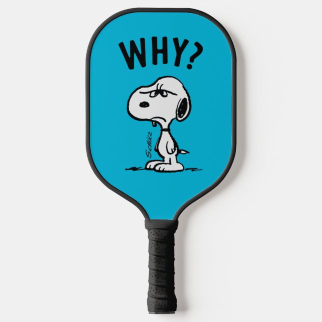 Raquette De Pickleball cacahuètes | Snoopy Se Demande Pourquoi ? (Recto)