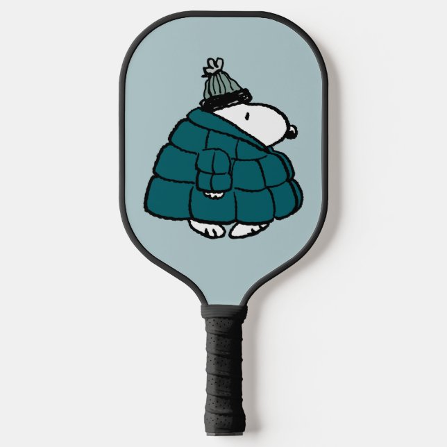 Raquette De Pickleball cacahuètes | Veste Snoopy Winter Puffer (Recto)