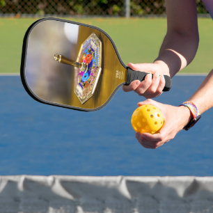 Raquette De Pickleball Cadeau de dreidel de Hanukkah SlipperyJoe à base o
