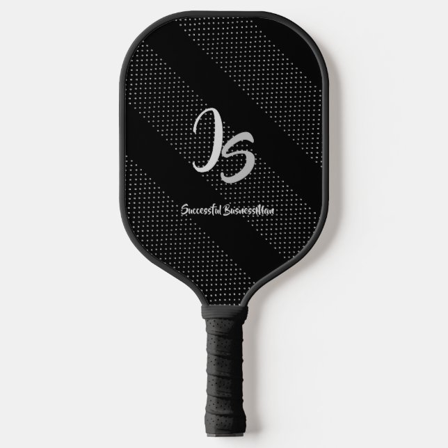Raquette De Pickleball Cadeau élégant avec personnalisation Monogramme ar (Recto)
