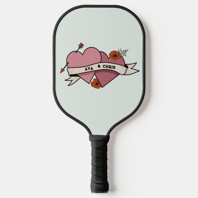 Raquette De Pickleball Cadeau mariage pour couple pickleball (Recto)