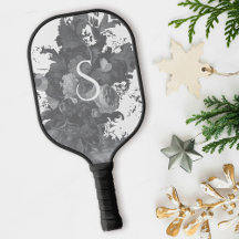Cadeau personnalisé d'art floral noir et blanc