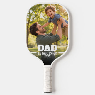 Raquette De Pickleball Cadeau photo de paternité établie de papa