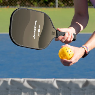 Raquette De Pickleball Cadeau Pour Lui Script Moderne Nom Cool Camo Impri