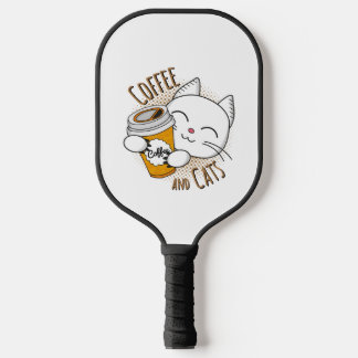 Raquette De Pickleball Café Et Chats, Café, Chat, Chats, Chaton