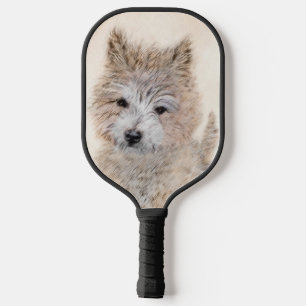 Raquette De Pickleball Cairn Terrier Peinture Chiot - Art Chien original
