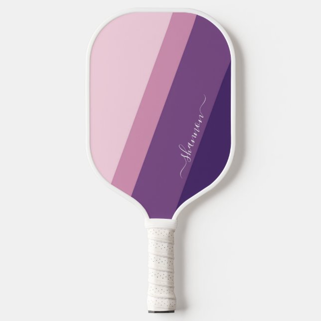 Raquette De Pickleball Calligraphie rose violet Pickleball Paddle (Recto)