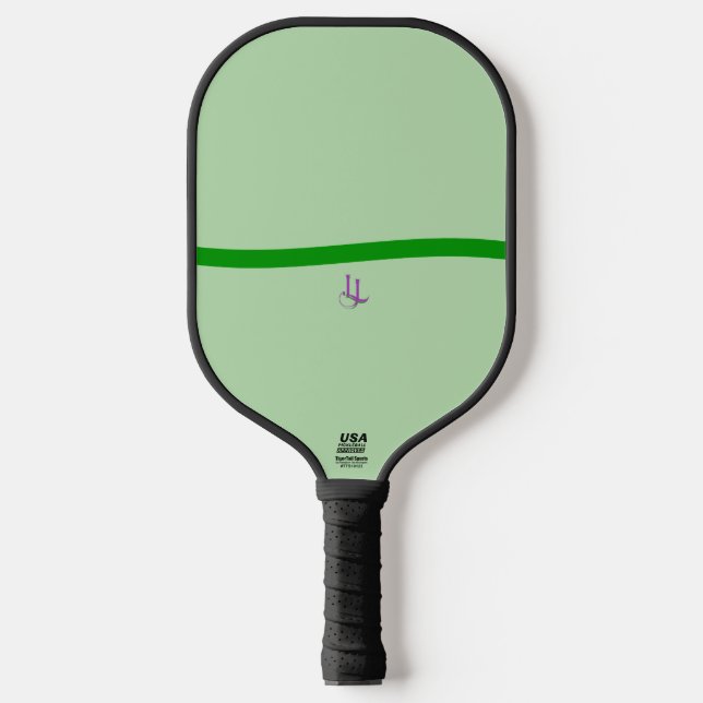 Raquette De Pickleball Calm Green Wave Minimalist Pickleball Paddle (Recto)