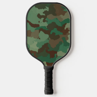 Raquette De Pickleball Camo Camouflage Militaire Nom Monogramme