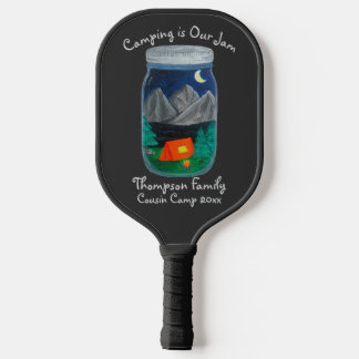 Raquette De Pickleball Camping est Notre tente de Jam et les montagnes à 