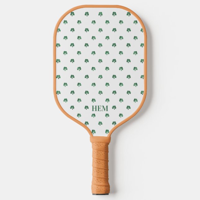 Raquette De Pickleball Capture Lucky Monogramme Pickleball Four Leaf Clov (Recto)