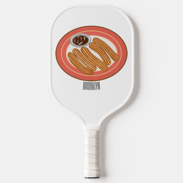 Raquette De Pickleball Caricature de Churro (Recto)
