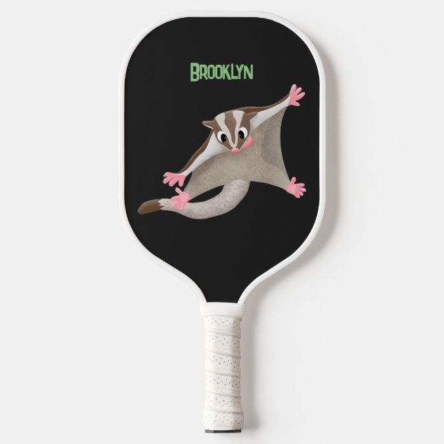 Raquette De Pickleball Caricature de planeur de sucre joyeux (Recto)
