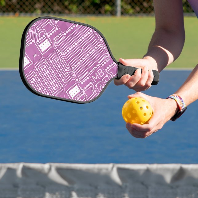 Raquette De Pickleball Carte de circuit informatique classique blanche pe (Insitu)
