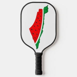 Raquette De Pickleball Carte de Palestine Watermelon Symbole de la libert