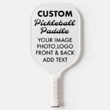 Carte personnalisée PICKLEBALL PADDLE Blank, BLANC