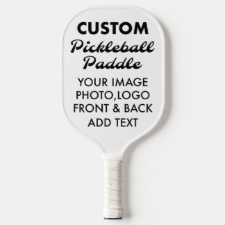Raquette De Pickleball Carte personnalisée PICKLEBALL PADDLE Blank, BLANC