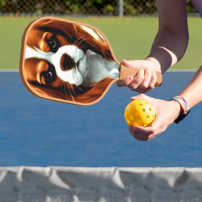 Raquette De Pickleball cavalier roi charles spaniel blenheim anime (Insitu)