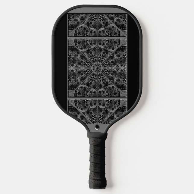 Raquette De Pickleball Céramique noir (Recto)