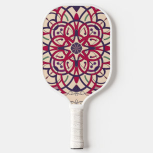 Raquette De Pickleball cercle de mosaïque