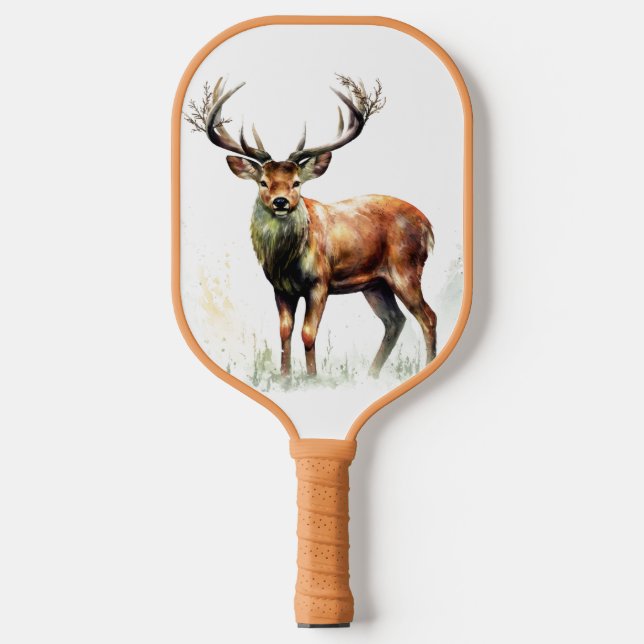 Raquette De Pickleball Cerf énorme avec un bois  (Recto)