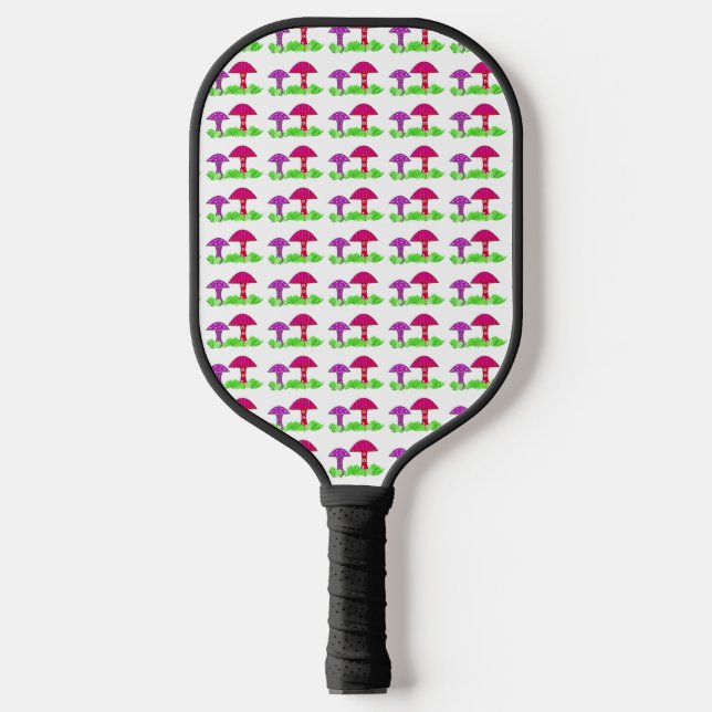 Raquette de Pickleball Champignons Colorés (Recto)