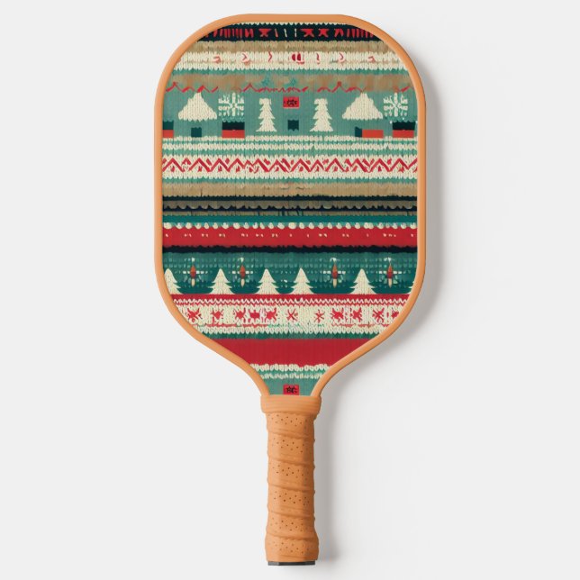 Raquette De Pickleball Chandail moche de Noël (3) (Recto)