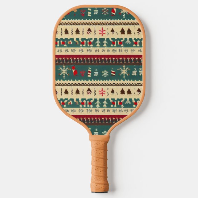 Raquette De Pickleball Chandail moche de Noël (5) (Recto)