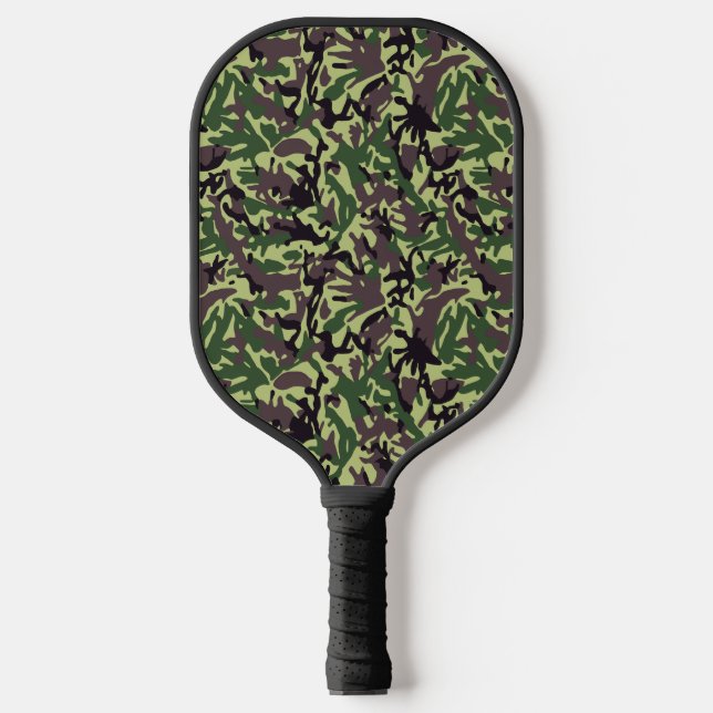 Raquette De Pickleball Chasseurs Motif Camo Vert (Recto)