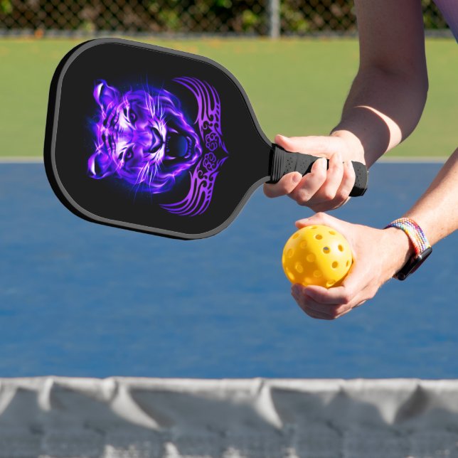 Raquette De Pickleball Chat de tigre à flamme violette (Insitu)