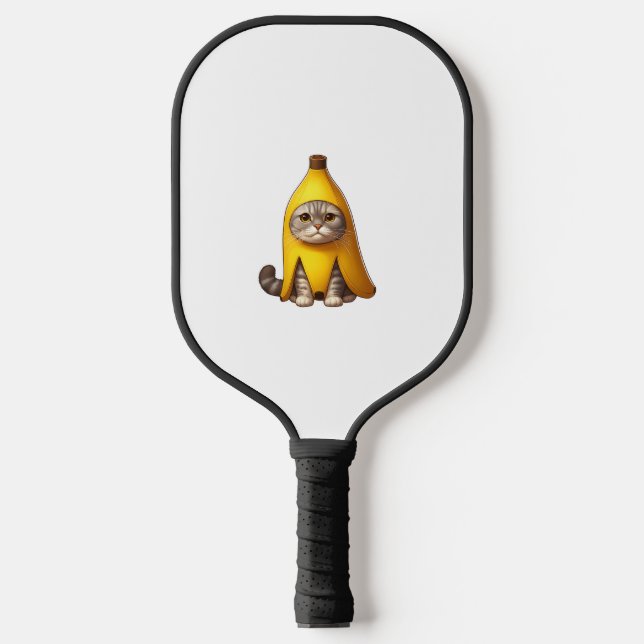 Raquette De Pickleball Chat en costume de banane (Recto)