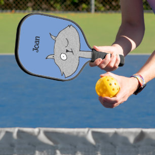 Raquette De Pickleball Chat gris soyeux