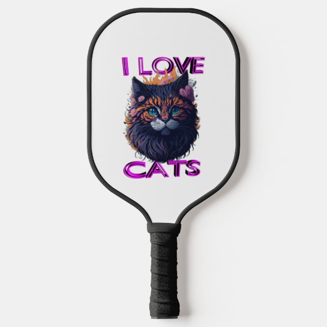 Raquette De Pickleball Chat mignon et adorable s5 (Recto)